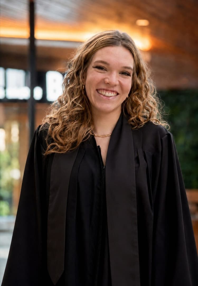 Gabriela de Matos Costa Pinto em toga